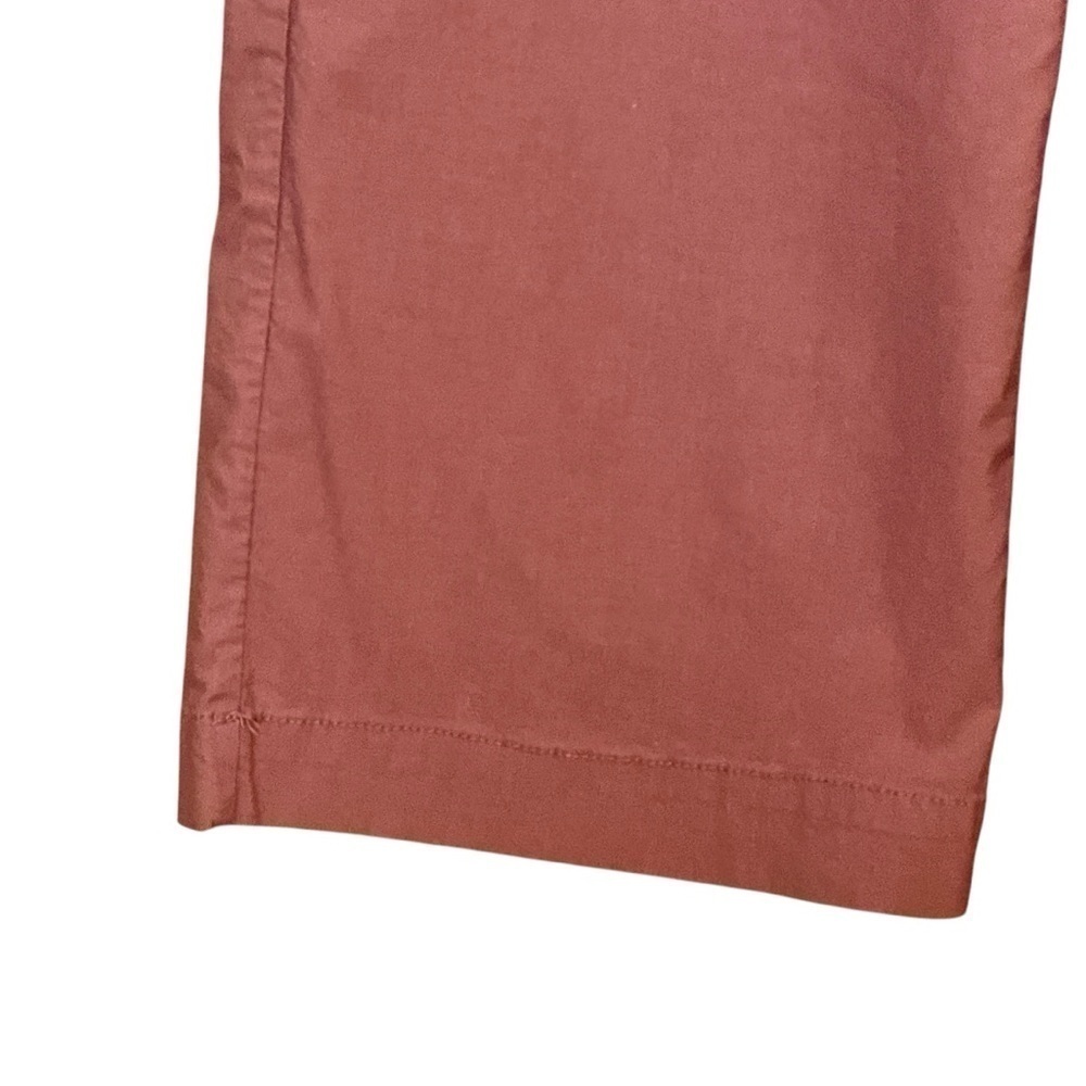 Nicole Miller Wide Leg Crop Pant. Cotton Rayon Blend. Terra Cotta Size 6 #1409 - Picture 4 of 8